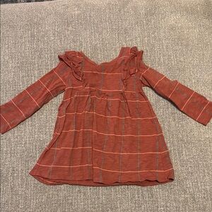LC Lauren Conrad Kids Casual Dress - Rust Plaid